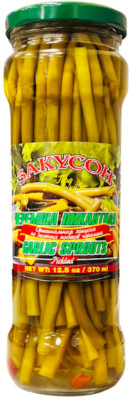 ZAKUSON PICKLED GARLIC SPROUTS 12oz   GLASS ЗАКУСОН ''Под Рюмочку'' черемша