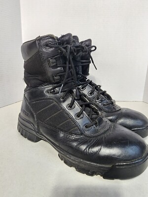 Bates Black Tactical Sport Combat Boots Men's Hot Weather Side Zip  E02261