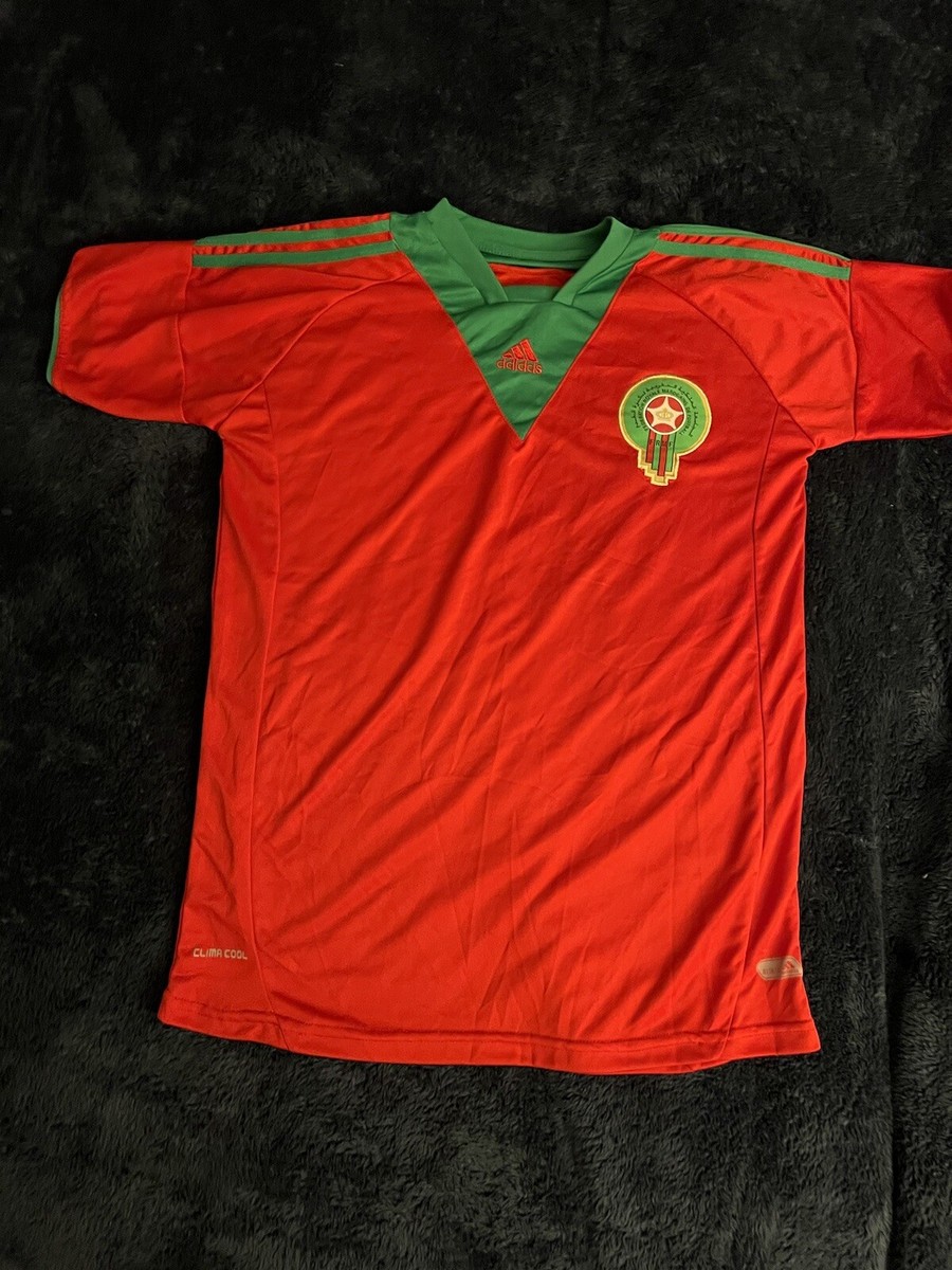 Morocco Home 2013 Home Red Climalit Adidas Mens Shirt Jersey