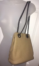 Borsa a mano L.CREDI marrone chiaro marrone chiaro piccolo occhiello catena tracolla corpo incrociato