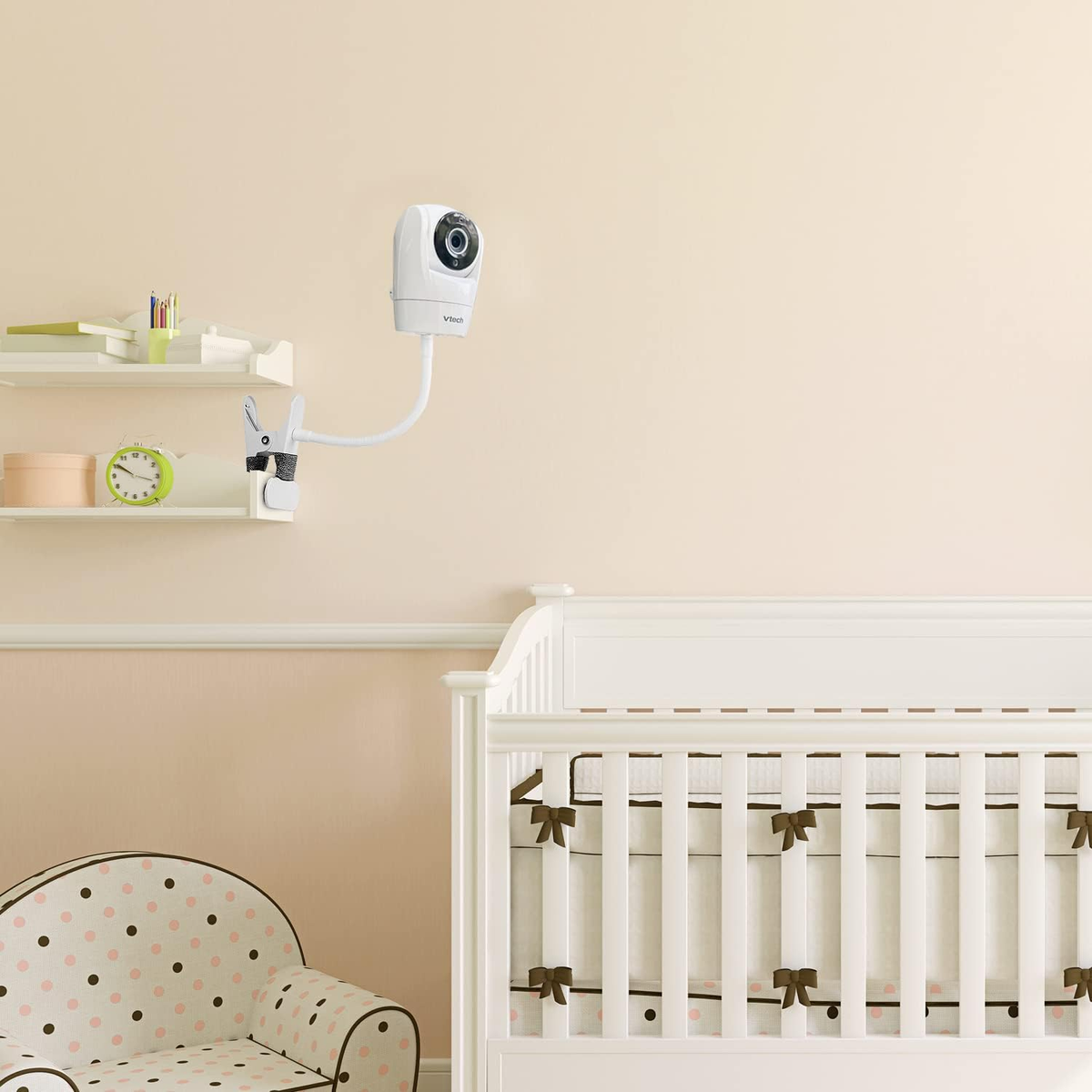 Supporto A Parete Regolabile Per Baby Monitor Vtech VM901 E VM919HD | Installazione Facile Con Viti O Nastro 3M
