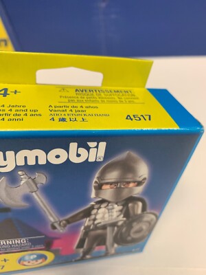 Figurine Playmobil Chevalier Noir 4517 / Chevalier Du Lion - Occasion, Pour Collection Ou Jeu