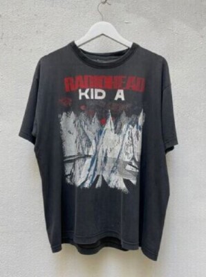 VTG 2000 Radiohead Kid A Black T-shirt S-5XL Unisex | eBay