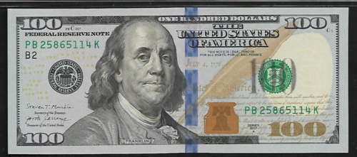 US $ 100 Dollars 2017A PMG 66 EPQ UNC Fr#2189-B FRN New York Carranza/Mnuchin - Picture 2 of 4