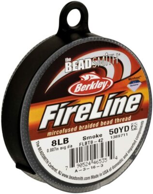 Beadsmith 8 Pfund Fireline Rauch 0,007 Zoll Perlenfaden, 50 Yd Rolle, Kunst & Handwerk Werkzeug