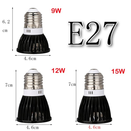 Multicolor Light Dimmable LED Spotlight Bulbs MR16 GU10 E14 E27 GU5.3 Lamp Black - Picture 12 of 24