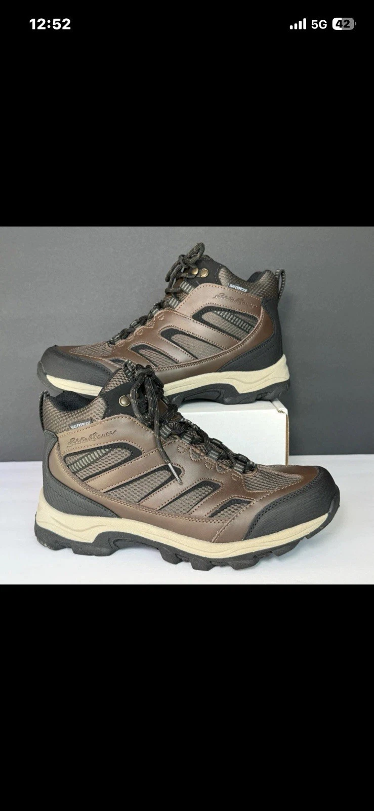 Eddie Bauer Men's Size 9 Graham Brown Leather Waterproof Hiking Boots
Opens in a new window or tab