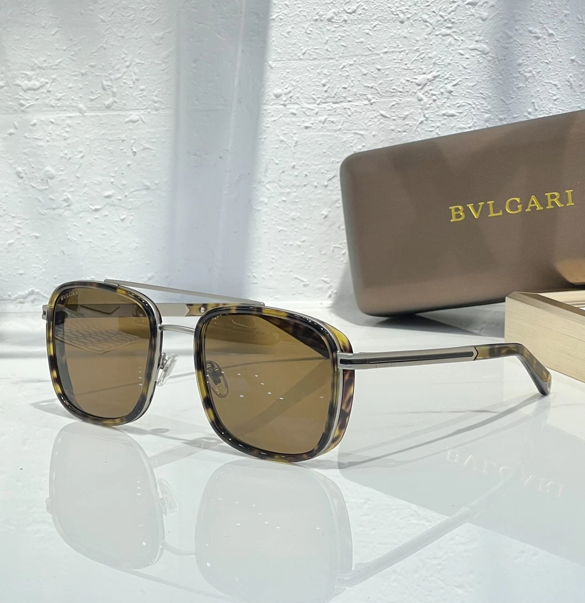 Bvlgari Brown Sunglasses for Men for sale | eBay