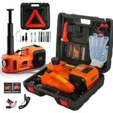 Portable Electric Car Jack Kit, 5 Ton Hydraulic Car Floor Jack  SUV Sedans Truck