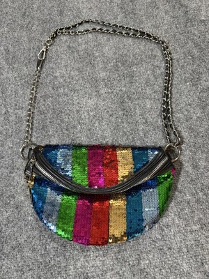 Steve Madden Crossbody Bag Womens Small Multicolor Sequin  display picture 2