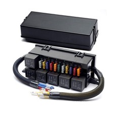 Compact 11 Way Fuse Box with 6 Relays for Reliable Automotive Performance