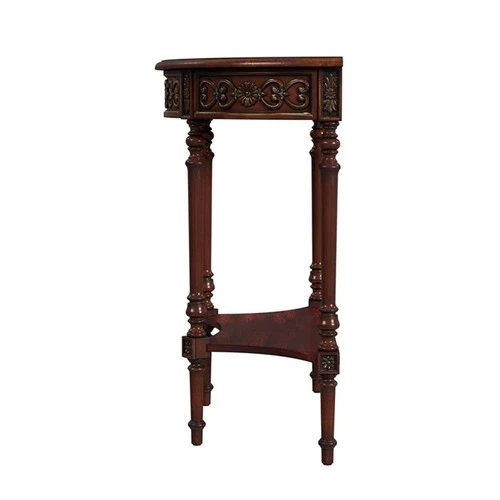 Butler Specialty Company Danelle Demilune 30" Console Sofa Table - Cherry Brown - Picture 4 of 7