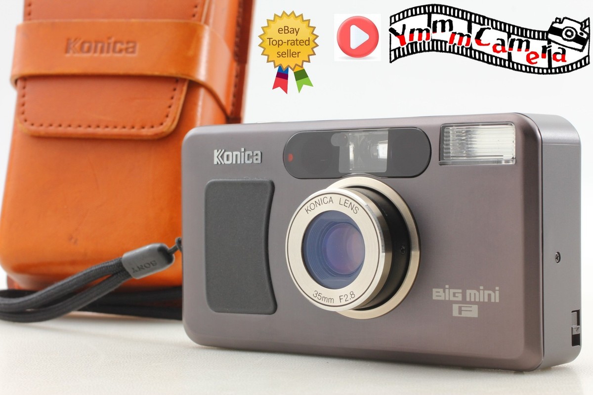 LCD Works [MINT w/Case] Konica Big Mini F Point & Shoot Film