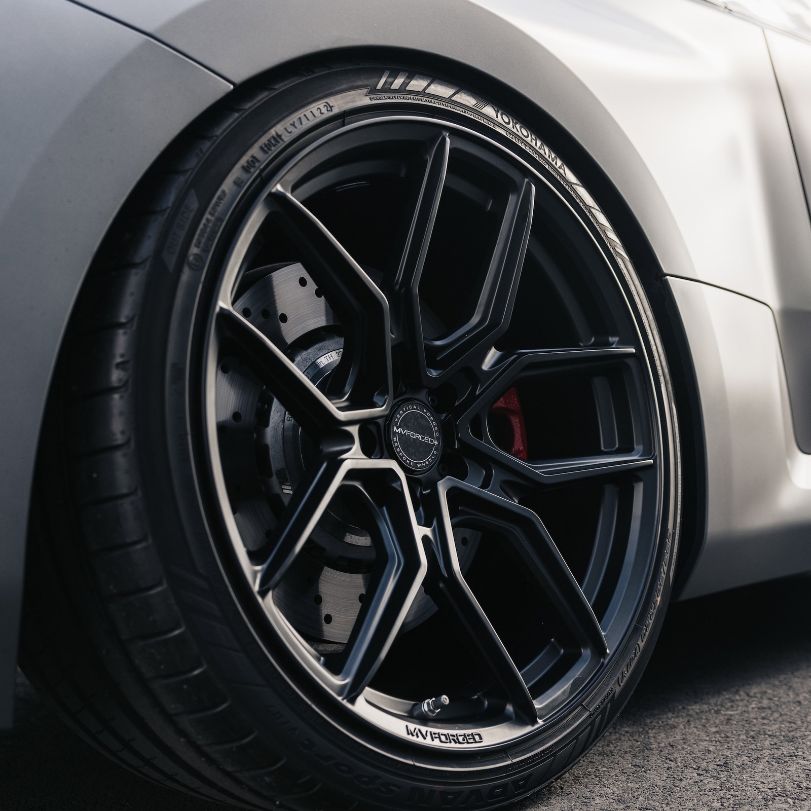 20" MV Forged MVF5 Black 20X9 20X10.5 Concave Wheels Fits Maserati Quattroporte