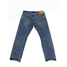 Levi's 501 Original Fit Jeans Medium Wash Button Fly Men's Size 36x30 Blue