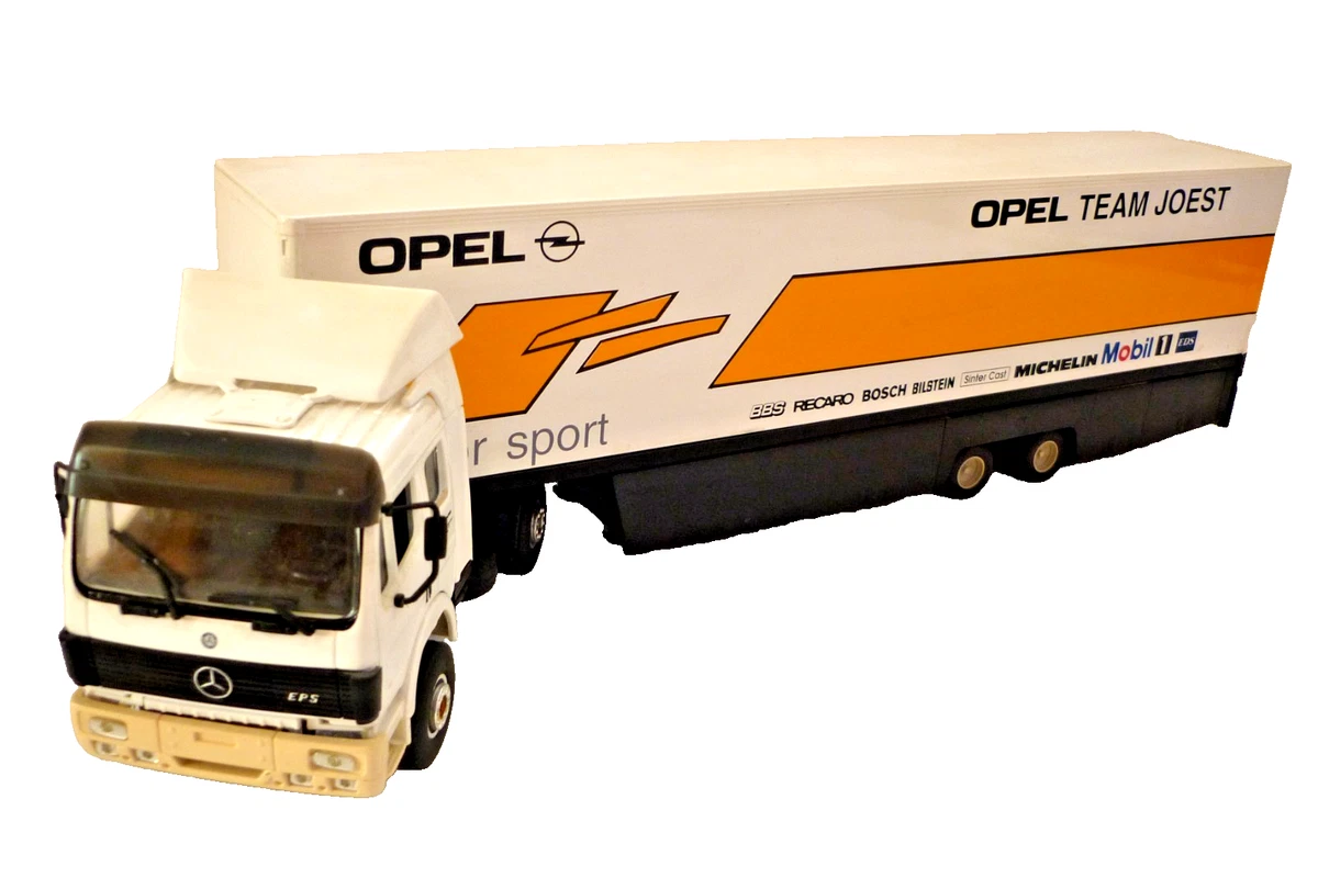 Mercedes Actros 5 + semi Tautliner Transports JMS au 1/43ème Eligor
