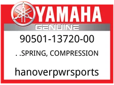 Yamaha OEM Part 90501-13720-00 SPRING, COMPRESSION