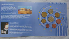 Greece  Olympic Games  2002/2004 Euro set (1 cent - 2 euro), folder.