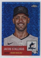 2022 Chrome Platinum Anniversary Blue Mini-Diamond Refractor Jacob Stallings 4l8