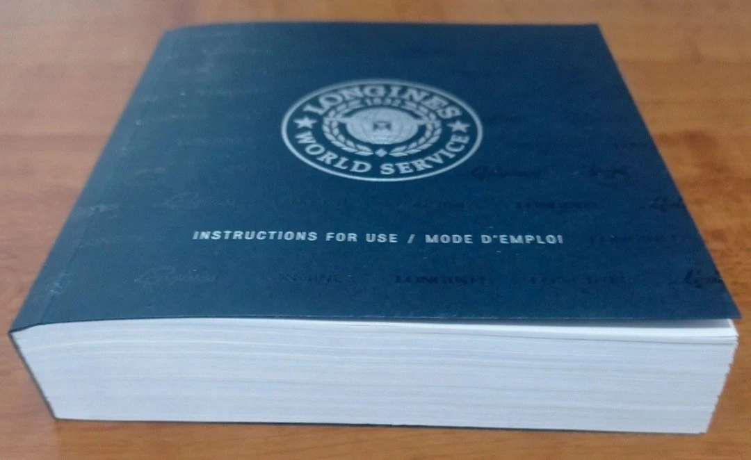Longines _ Manual de instrucciones _ GRANDE Y ORIGINAL