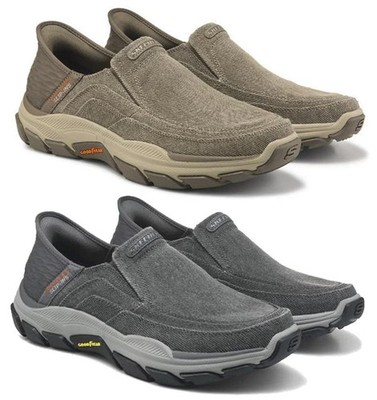 SKECHERS Men\'s Canvas Memory Foam Slip On Shoes - Extra Wide Men main image 4