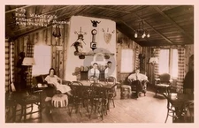 Manitowish Wisconsin Little Bohemia Lodge 1934 RPPC Photo Postcard COPY