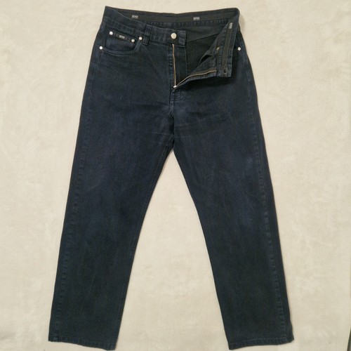 Hugo Boss Jeans Mens 32x30* Dark Blue Straight Mid Rise Zip Fly Alabama 12073 - Picture 3 of 16