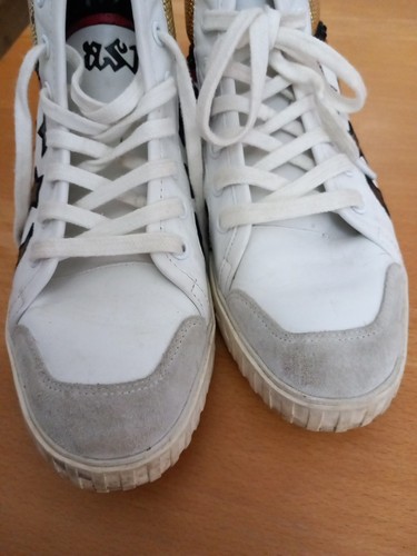 Rare Ash High Top Trainers Womens White Leather Studded With Stars Size 37 4 UK - Picture 11 of 14