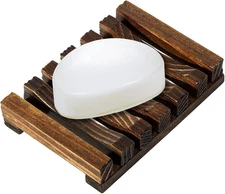 Wooden Soap Dish,Bathroom Handmade Wood soap Holder… (1pcs)