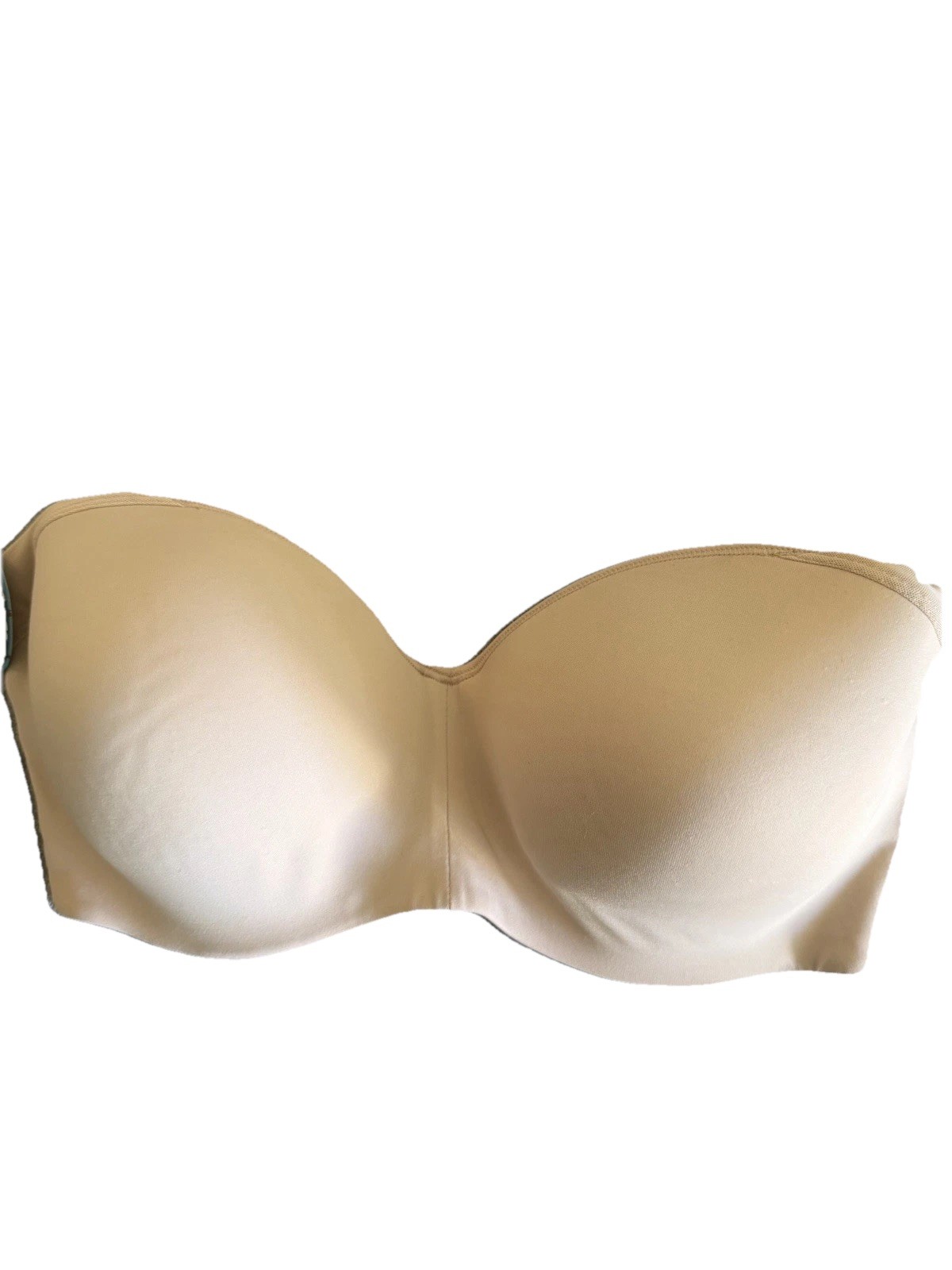 Bali 36DD Bra Beige U Strapless Padded Underwire Full Coverage 8 Ways to Wear