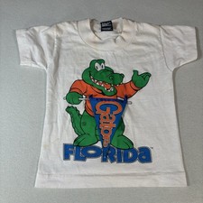 Vintage Toddler 2-4 UNIVERSITY OF FLORIDA GATORS T Shirt Albert Gator