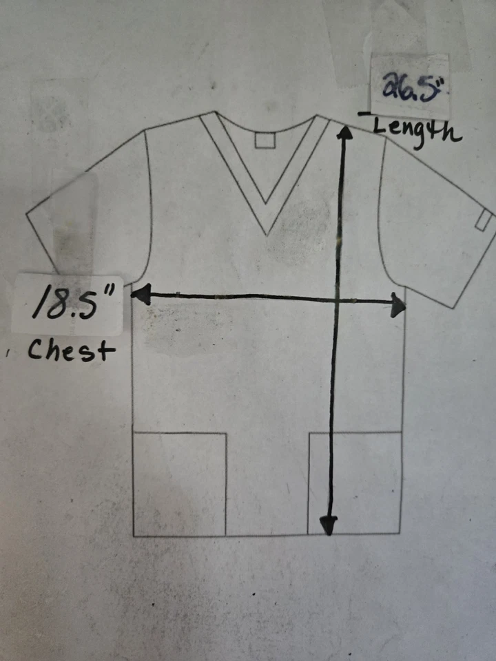 UA Scrubs Scrub Top size XS-Navy/Red Dogs-LET'S GO FLY A KITE-Chest 18.5"/L26.5" - Image 4 of 4