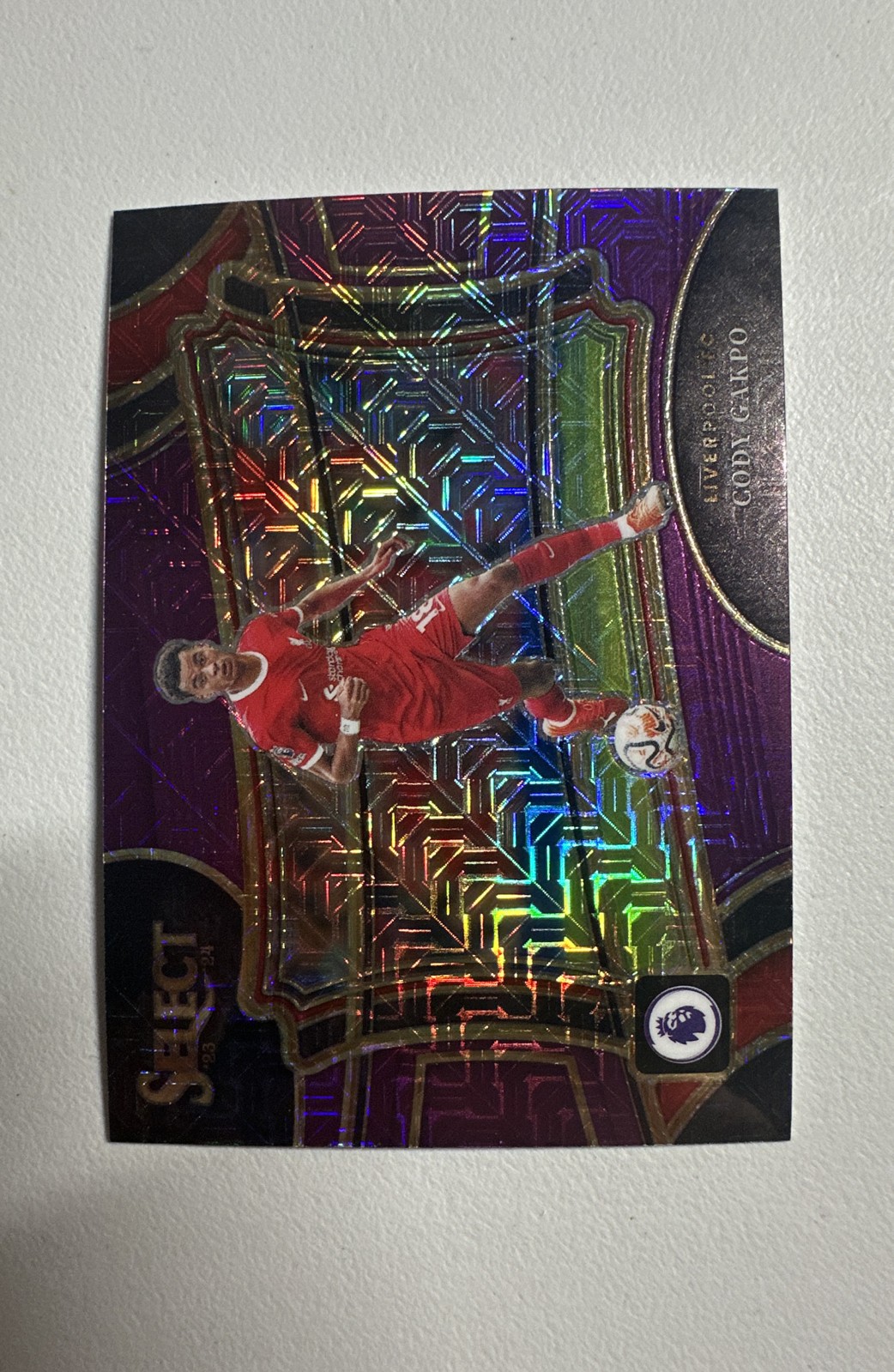 2023-24 Panini Select Premier League Field Level Cody Gakpo #236 Purple Mojo