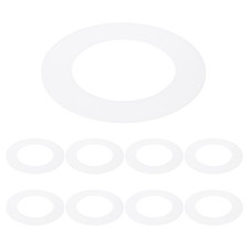 8Pcs 2.8" ID 4.5" OD Plastic Trim Ring Translucent Matte White Goof Rings
