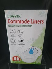 Commode Liners New Unopened, 50 bags and pads Universal Fit All Standard
