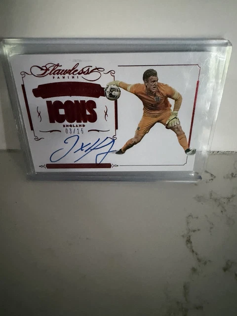 Panini 2015-16 Flawless Soccer Icons Joe Hart Auto II-JH 3/15 Auto