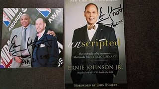 ERNIE JOHNSON JR 2 Hand Signed Autograph 4X6 PHOTO S NBA TNT SPORTSCASTER