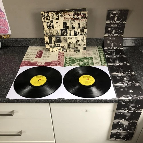 LP VINYL ROLLING STONES ALBUM EXILE ON MAIN STREET  UK 1ST PRESS 1972 EX+/EX+