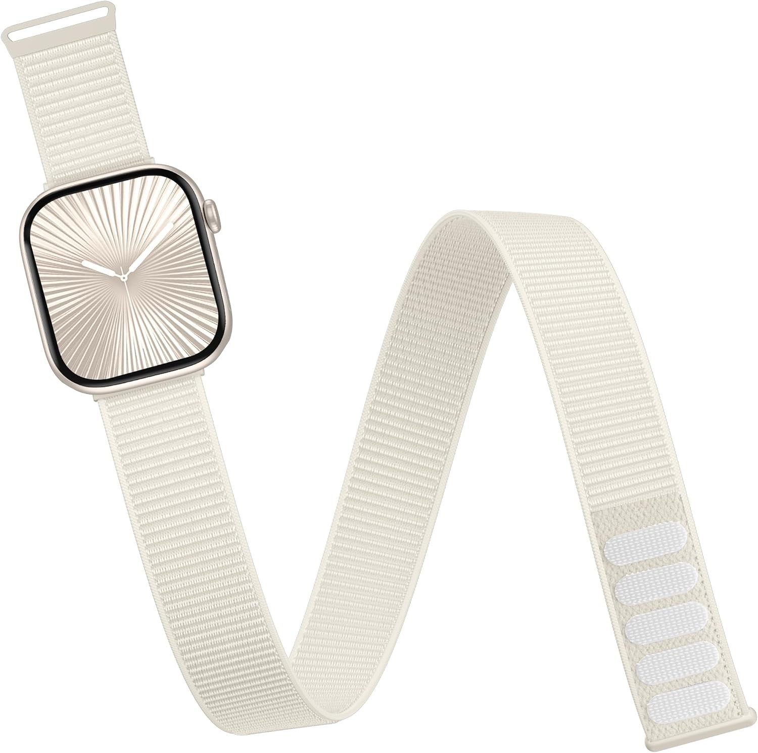 Breathable Stretchy Nylon Strap Compatible with Apple Watch 38mm 40mm 41mm