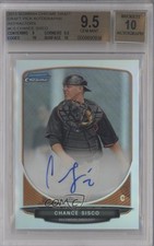 2013 Bowman Draft Chrome Prospect Refractor Chance Sisco BGS 9.5 Auto 7i2