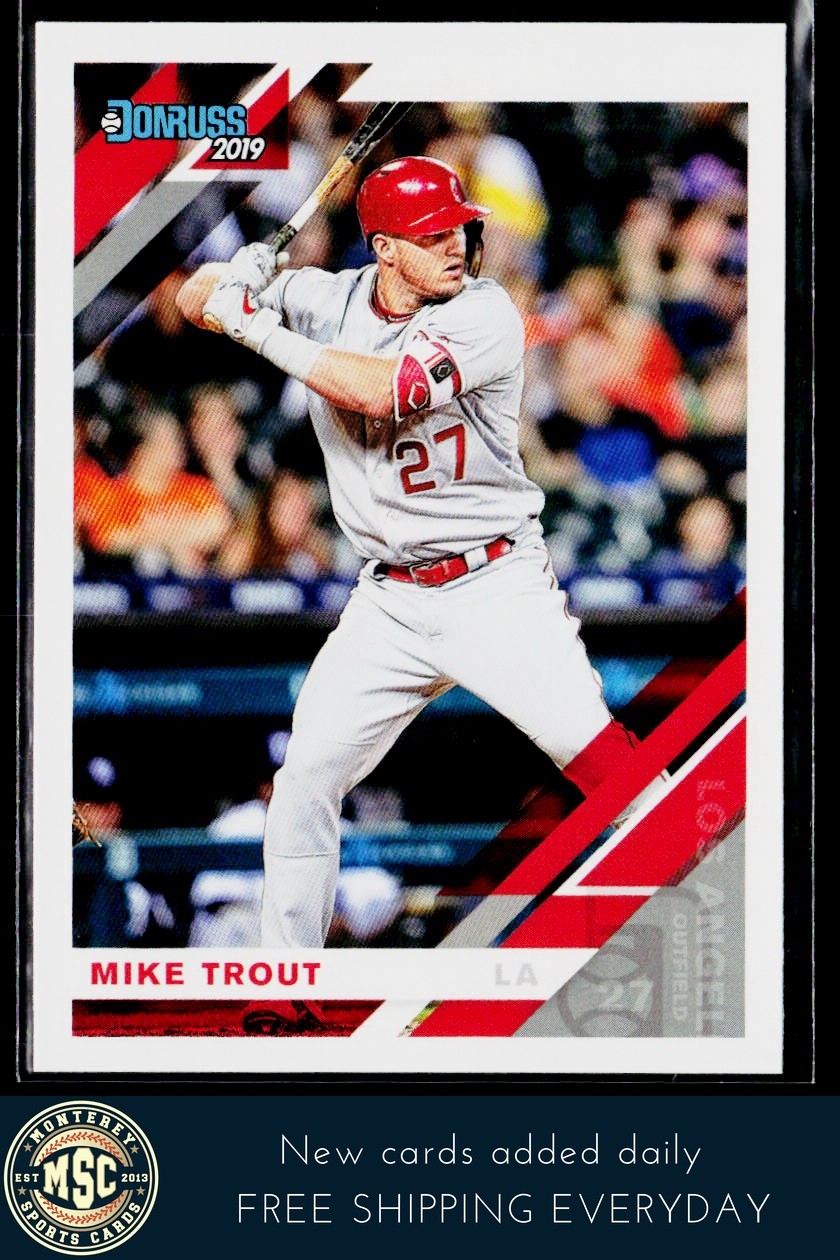 Mike Trout 2019 Donruss #170 Los Angeles Angels