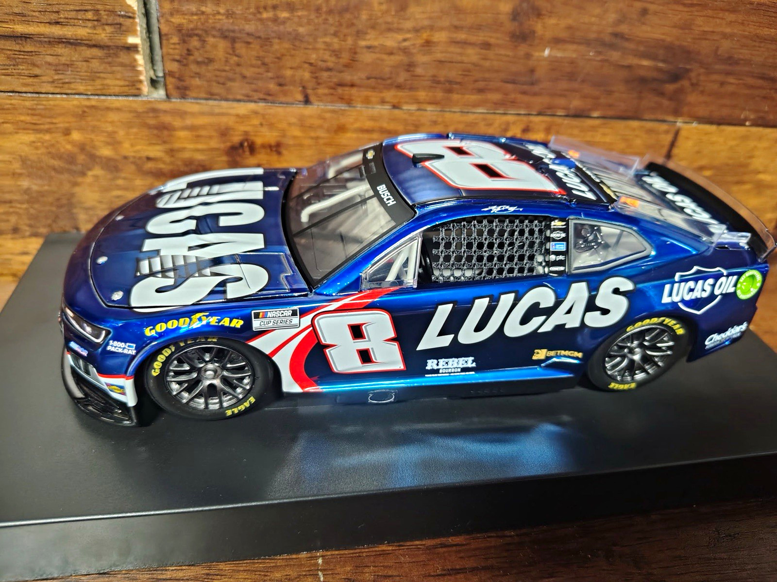 XRARE!!! Racing Kyle Busch #8 Lucas Oil 2026 Chevy 1:24 Color Chrome DIN 1!!!