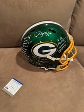 Leroy Butler SIGNED Packers Flash F/S STAT HELMET 22 INSCRIPTIONS PSA W Hof!