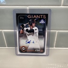 2024 Topps Pro Debut Jonah Cox PD-61 Auto | San Francisco Giants