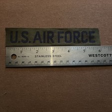 Taśma z imieniem sił powietrznych USA vintage naszywka wojskowa 6"