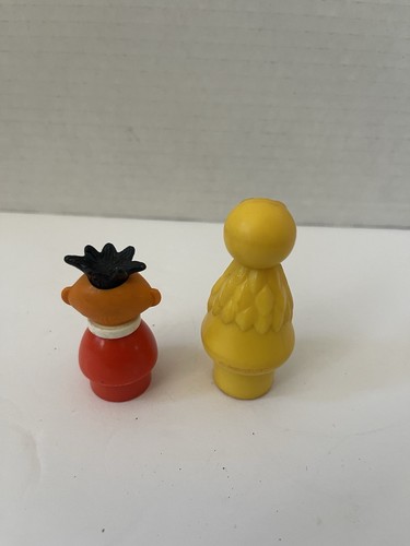 Vintage 1974 Fisher-Price Sesame Street #938 Big Bird & Ernie Remplacements Personnes - Photo 2/2
