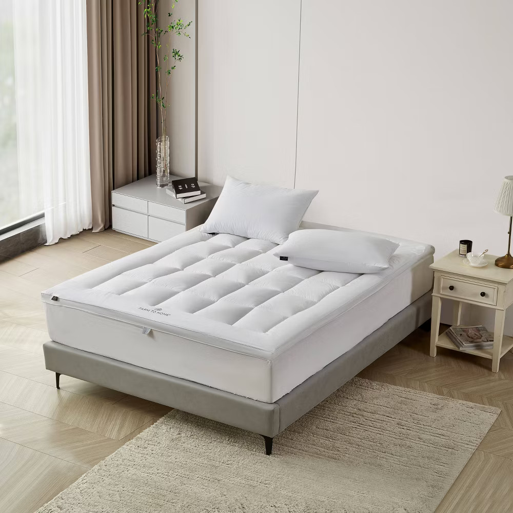 Farm To Home California King 100 Organic Cotton Down Alternative 2 Gusseted 11690₽