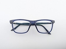 Puma Eyeglasses, Frames Only, - - , Plastic, Blue, Square, Full Rim