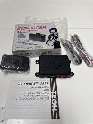 Enforcer Auto & Home Security Pager System Secopage 35E7 VINTAGE