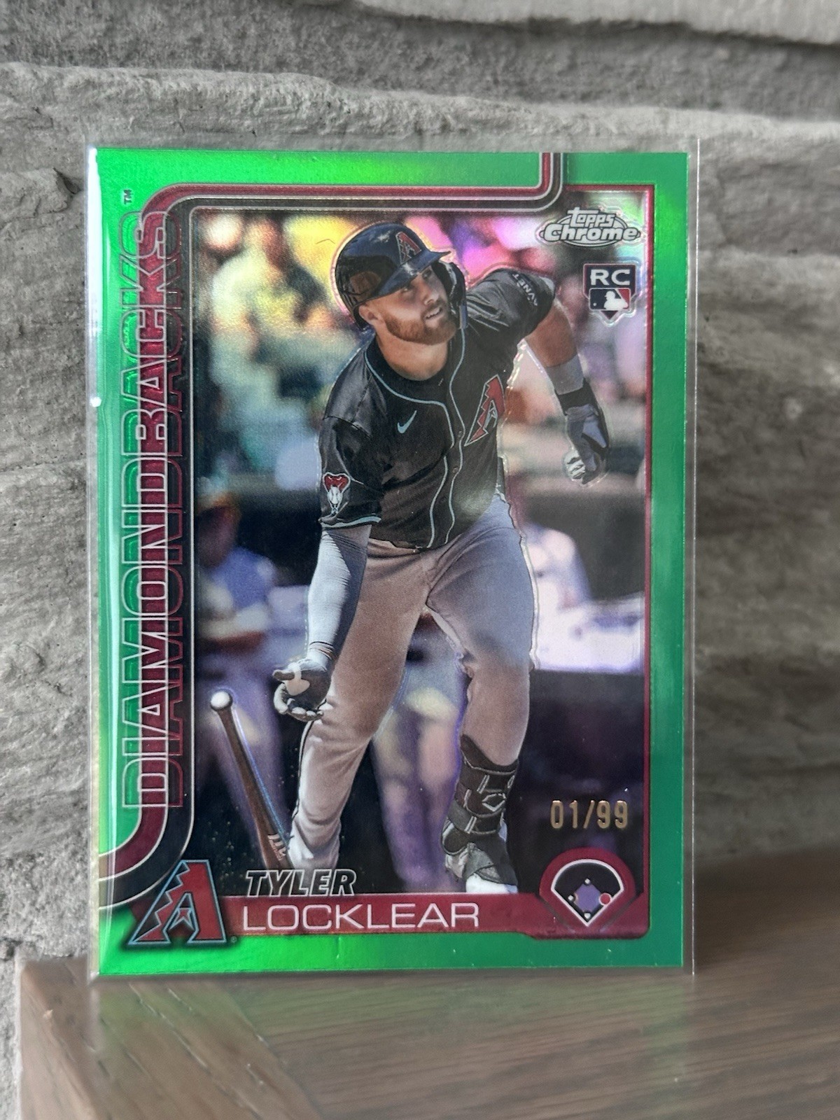 Tyler Locklear  2025 Topps Chrome Update Green #1/99 Arizona Diamondbacks RC